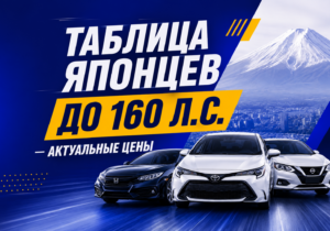 ТАБЛИЦА ЯПОНЦЕВ ДО 160 Л.С. — АКТУАЛЬНЫЕ ЦЕНЫ